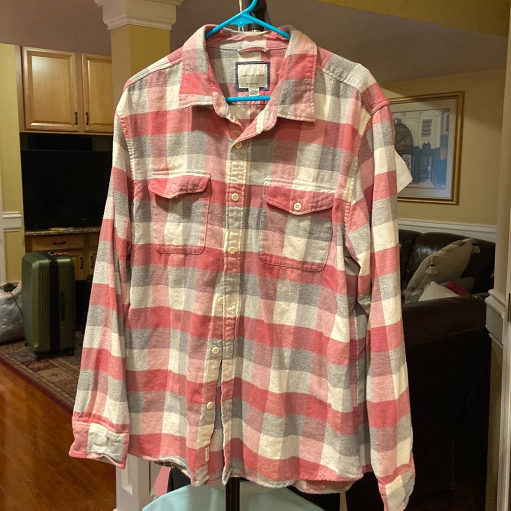 American Eagle Flannel Button Down - image 1